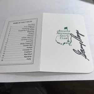 Gary Player 3x Masters Winner Signed Masters Scorecard - Picture 1 of 1
