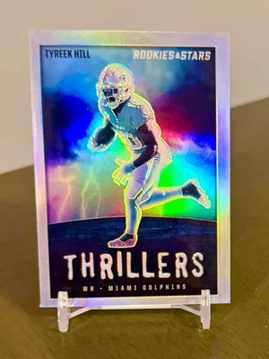 2023 Panini Rookies & Stars Tyreek Hill Thrillers Silver Prizm Refractor Dolphin - Image 1 of 2