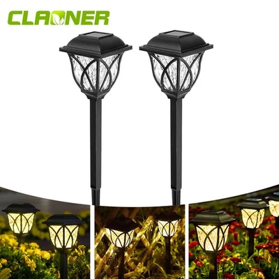 Solar Pathway Lights Outdoor Waterproof - 2 Pack Super Bright Solar Lights US - Image 1 of 4