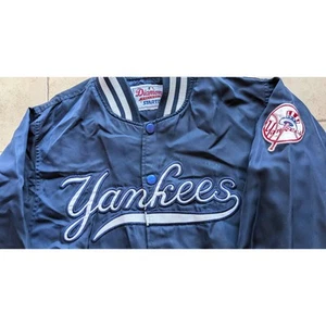 NY New York Yankees 90s STARTER Bomber Diamond Windbreaker Jacke M navy MLB Vintage - Bild 1 von 13