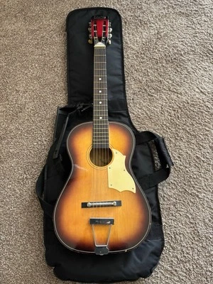 RARE MODEL Vintage 1967 Norma 3/4 Parlor Guitar FG3 Reinforced Steel Neck  - Image 1 of 4