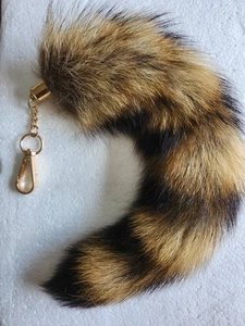 Portachiavi pelliccia su coda di procione - Foto 1 di 1