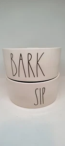 Rae Dunn Bark And Sip Dog Bowls - Picture 1 of 8