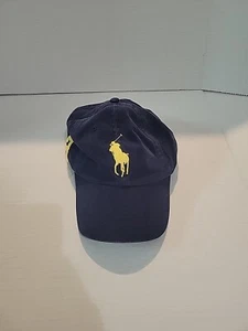 Polo Ralph Lauren Big Yellow Pony #3 Blue Classic Hat Cap Neu mit Etikett RAR - Bild 1 von 4