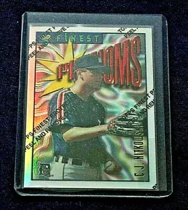 Topps 1996 Finest #127 C.J. HITKOWSKI PLATA REF./CON CÁSCARA (BB-320) - Imagen 1 de 2