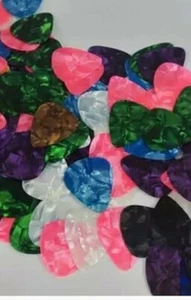 15 ) Multicolor Celluloid Acoustic Electric Guitar Picks Plectrums Thin 0.46mm - Picture 1 of 2