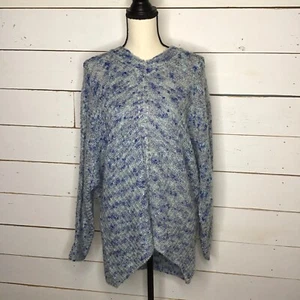 Nuevo Style & Co Cuello en V Suéter Mangas Dolman Whimsy Pom Azul Para Mujer Mediano - Imagen 1 de 7