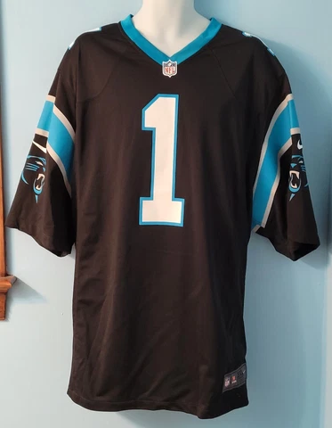 NFL Nike On Field Carolina Panthers Cam Newton #1 Black Jersey Men's Size 3XL Cover