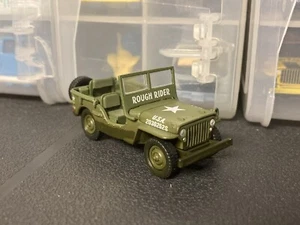 Johnny Lightning Wheeled Warriors Jeep Willys WWII Army Green Rough Rider Dirty - Picture 1 of 3