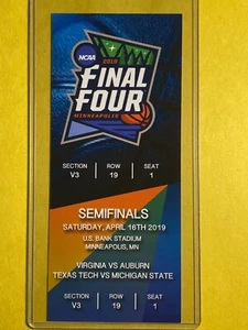 2019 FINAL FOUR Replica Ticket Stub Set VIRGINIA, TEXAS TECH, Auburn, Mich State - Picture 1 of 4