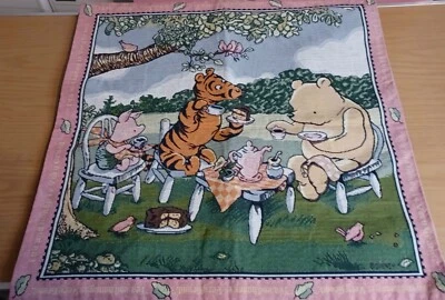 Classic Winnie the Pooh & friends Tapestry Wall Hanging 27×27 Disney - Image 1 of 2