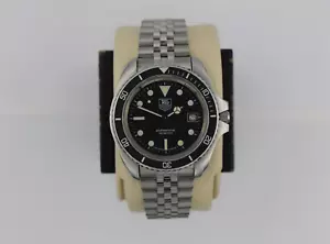 Tag Heuer 980.006 Mens 1000 Watch Black & Silver 844 Monnin Professional Jubilee - Picture 1 of 16