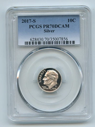 2017 S 10C Silver Roosevelt Dime PCGS PR70DCAM Cover