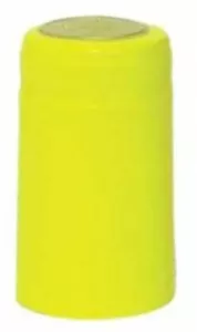 CÁPSULAS RETRÁCTILES DE PVC AMARILLO BRILLANTE PAQUETE DE 12 - Imagen 1 de 2