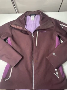 Patagonia Ladies Powder Bowl Ski Jacket M (10-12) Purple Burgundy H2NO SEE DESC - Picture 1 of 20