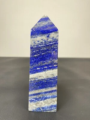 Königsblauer Lapislazuli Obelisk, Spitzenqualität - 1200g 18x5x5cm Lapis Lazuli - Bild 1 von 4