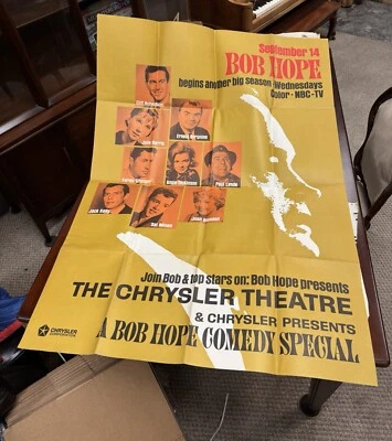 1966 Chrysler Bob Hope Presents The Chrysler Theatre Showroom Poster NOS - Image 1 of 4