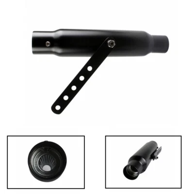 12'' Motorcycle Slip on Shorty Exhaust Muffler Silencer Pipe For Harley Honda - Image 1 of 4