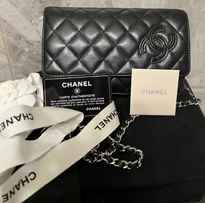 Chanel Lambskin CC Wallet on Chain Authentic - Picture 1 of 13