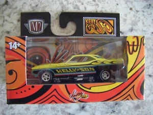 M2 MACHINES AUTO-THENTICS REL 75 KELLY & SON 1971 DODGE CHALLENGER FUNNY CAR - Picture 1 of 2