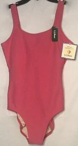 LL Bean Swimsuit Long Sunset Pink Women's Size 16 - Picture 1 of 6