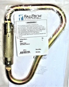 FallTech 8447 Karabiner große 2-1/4" Öffnung, doppelt verriegelbares Drehtor - Bild 1 von 5