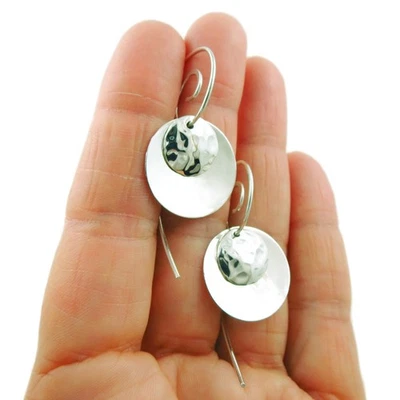 Mexican Silver Earrings Long 3 in 1 Detachable 925 Sterling Threader Drops - Image 1 of 4