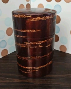 Vintage Cherry Bark Tea Caddy - Natural Wood Chazutsu Handcrafted from Japan - Picture 1 of 12