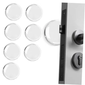 Door Stoppers Wall Protector, 8 PCS Silicone Door Knob Wall Protector with - Picture 1 of 8