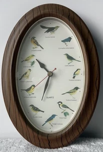 Carillon orologio quarzo ovale ornato con uccellini cottage vita giovane città quarzo 12888 - Foto 1 di 5