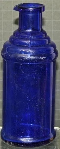 COBALT BLUE Antique Bottle 6” POUR SPOUT MASTER INK PAT'D 1886 - Picture 1 of 4