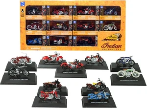 2023 Indian Motorcycle Diecast Models Set of 11 Pieces 1/32 New Ray - Picture 1 of 2