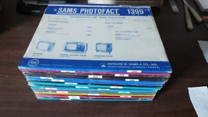 Sam’s Photofact Folders from 1317 to 1414 Full Schematic Folder 10 Folders. - Picture 1 of 5