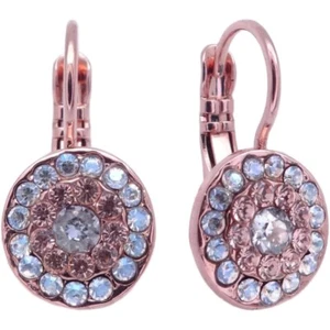 Mariana Dancing in the Moonlight Rose Gold Earrings Champagne Pave 1160 NWT - Picture 1 of 3