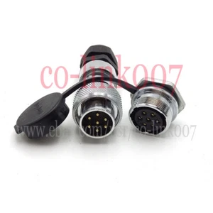 7PIN Waterproof Connector, WS20 Industrial Aviation Auto Connector,10A Plug IP67 - Picture 1 of 8