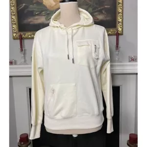 ECHT Women’s Hoodie Cream Sweatshirt Size Small - Picture 1 of 7