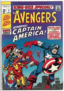 AVENGERS KING-SIZE SPECIAL #3 VF 8.0 Higher Grade Special Annual Jack Kirby art! - Picture 1 of 2