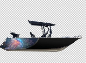 Vinyl Boat Half Wrap 2m (Jelly Fish) - Picture 1 of 1