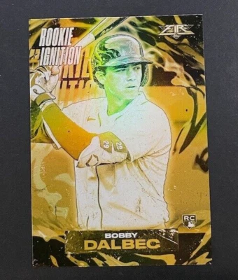 2021 Topps Fire - Bobby Dalbec #RI-19 Boston Red Sox - ROOKIE GOLD - Image 1 of 2