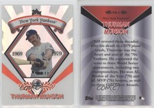 2009 Topps Wal-Mart Chrome Cereal Refractor Platinum Thurman Munson #PR-8