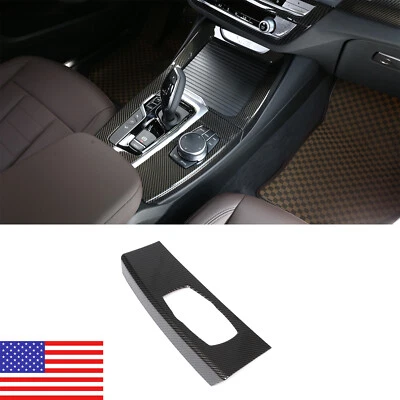 Panel multimedia de consola ABS de fibra de carbono para BMW X3 X4 G01 G02 2018-2021 Foto 1 de 4