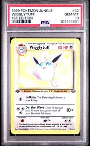 Wigglytuff - 1st Edition - 32/64 Jungle - WOTC Unlimited - Pokémon TCG - PSA 10 - Picture 1 of 3