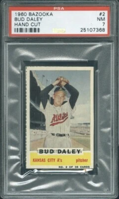1960 Bazooka 2 Bud Daley PSA 7 Kansas City A's (7368) - Image 1 of 2