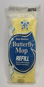 Vintage NIP ~ Royal Maid Deluxe Butterfly Mop Refill W/Scrubber Strip ~ USA 9.5" - Picture 1 of 5