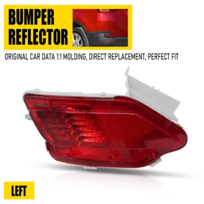 Luz reflectora parachoques trasero izquierdo lado conductor para Toyota RAV4 2013 2014 15 rojo Foto 1 de 4