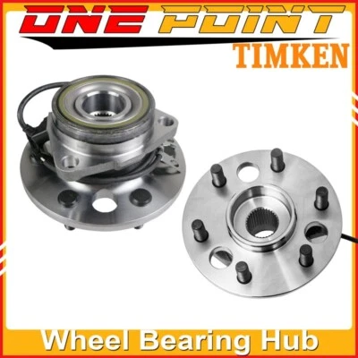 Cojinete de cubo de rueda delantera Timken 2 para Chevy K1500 GMC Yukon Sierra 1500 4x4 6 tacos Foto 1 de 4