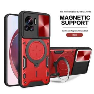 Luxury Motorola Edge 50 Armor Shockproof Case MagSafe Wireless Charging Cover - Picture 1 of 11