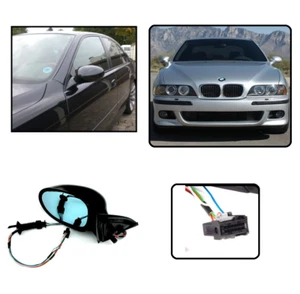 2 RETROVISEUR LOOK M5 RABATTABLE ELECTRIQUE POUR BMW SERIE 5 E39 DE 1995 A 2003 - Imagen 1 de 4