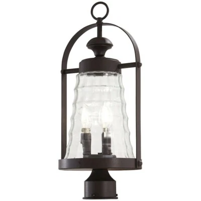 Minka Lavery Great Outdoors 3 Light Bronze Post Mount Outdoor Light 20" 72626 - Image 1 of 4