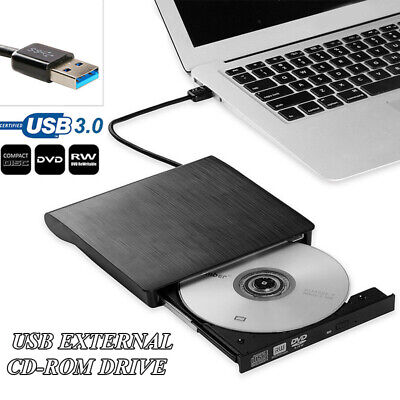 Slim External USB 3.0 DVD RW CD Writer Drive Burner Reader Player For Laptop PC* • 22.43£